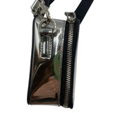 Prada Brique Chrome Patent Leather Shoulder Bag