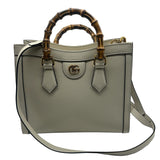 Gucci Cream Diana Leather Mini Tote Leather Women's Purse