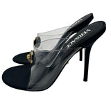 Versace Alia 120mm Transparent Mule Women's  Size 36 = US 6