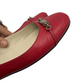 Gucci Buckle Ballet Flats Women's Size 38.5 ~ US 8.5/9