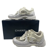 Chanel 18S CC Transparent Sneakers Women's Size 38.5 ~ US 8.5