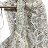 For Love and Lemons White Cleo Lace Size XS Women's Dress