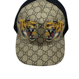 Gucci GG Monogram Tiger Print Baseball Cap