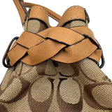 AS IS Vintage Coach Hampton Braided Carryall Bag