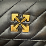 AS IS Off White Jackhammer Quilted Leather Shoulder Bag