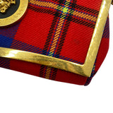 Versace Tartan Plaid Medusa Clutch on Chain