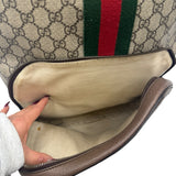 Gucci Tan Coated Canvas Medium Ophidia Unisex Backpack