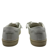 Saint Laurent Blanc Optique Studded Low top Sneaker Size Women's 37.5 US 7.5