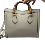 Gucci Cream Diana Leather Mini Tote Leather Women's Purse