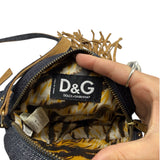 Vintage D&G Fringe Denim Sequin Crossbody