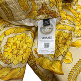 NWT Versace Barocco Champagne Print Silk Shorts Size Men's Small