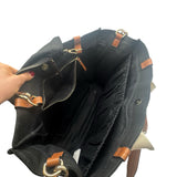 Chloe Black Canvas Diaper Bag Purse