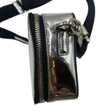 Prada Brique Chrome Patent Leather Shoulder Bag
