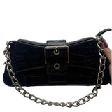 Balenciaga Lindsay Croc Small Shoulder Bag