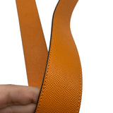 Coach Orange Pebbled Leather Jes Crossbody 20 Purse