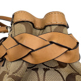 AS IS Vintage Coach Hampton Braided Carryall Bag
