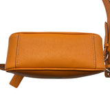 Coach Orange Pebbled Leather Jes Crossbody 20 Purse