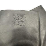 Fendi Karligraphy Leather Boots Women's Size 37 ~ US 7