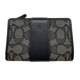 Coach Medium Corner Zip Jacquard Wallet