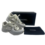 Chanel 18S CC Transparent Sneakers Women's Size 38.5 ~ US 8.5