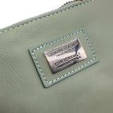 Viola Castellani Green Leather Slouch Purse