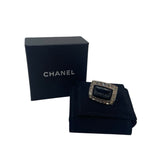 As Is Chanel Vintage Logo Ring Size: 7