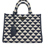 Prada Small Triangle Jacuard Symbole Tote