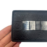 Gucci Black Leather GG SIganture Money Clip/Men's Wallet