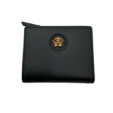 Versace La Medusa Zip Black Wallet