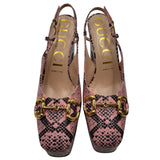 Gucci Python Horsebit Platform Sandals Women's Size 39 ~ US 9