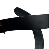 Gucci Black Leather GG Size 90 Men's Belts