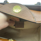 Gucci Brown Leather Diana Small Tote Purse Bamboo