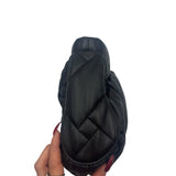 Kurt Geiger Black Quilted Leather Kensington Puff Purse