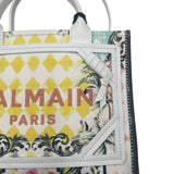 Balmain B Army Floral Canvas Small Tote