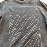 Off White Wave Outline Diag Crewneck Men's Size L