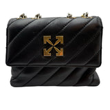 AS IS Off White Jackhammer Quilted Leather Shoulder Bag
