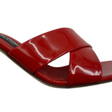 Dolce & Gabbana DG Patent Leather Mules Women's Size 36.5 = US 6.5