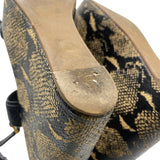 Tory Burch Black Snakeskin Shoe Size 8.5 Women's Shoes