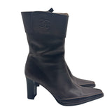 AS IS Vintage Chanel Pointed Toe Boots Women's Size 36 ~ US 6