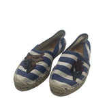 Gucci Embroidered Bee Striped Espadrilles Women's Size 37 = US 7