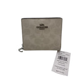 NWT Coach Signature Canvas Snap Wallet