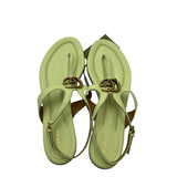 NWT Gucci Lime Green Marmont Sandal Size 40.5 = US 10.5 Women's Shoes