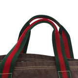Gucci Crest Print Canvas Tote
