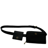 Gucci Double Marmont Leather Belt Bag