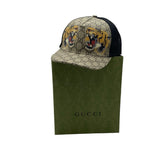 Gucci GG Monogram Tiger Print Baseball Cap