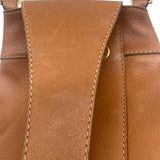 Gucci Tan Leather Bamboo Drawstring Sling Purse