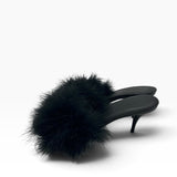 Balenciaga Boudoir Feather Mules in Women's size 38/US 8