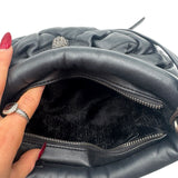 Kurt Geiger Black Quilted Leather Kensington Puff Purse