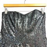 Betsey Johnson Black Sequin Ruffle Mini Size XS Women's Dress