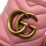 Gucci Marmont Leather Platform Sandals Size 37.5 = US 7.5